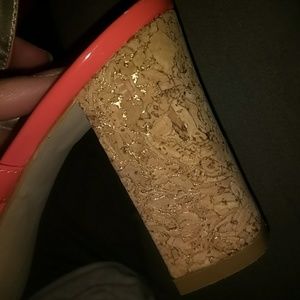 Orange Anne Klein Heel, Sz 7.5, Heel - 3.25" High